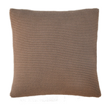 Artisan Furniture Ribbed Cotton Cushions, Set of 2 – Sofa and Armchair Scatter Cushions, Brown