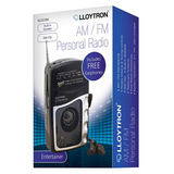 Lloytron Entertainer 2 Band Personal Sports Radio with Earphones, AM/FM & Carry Strap – N2201BK
