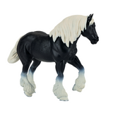 Mojo Fun Clydesdale Horse Toy Figure, Black – Hand-Painted Realistic Farm Animal Model