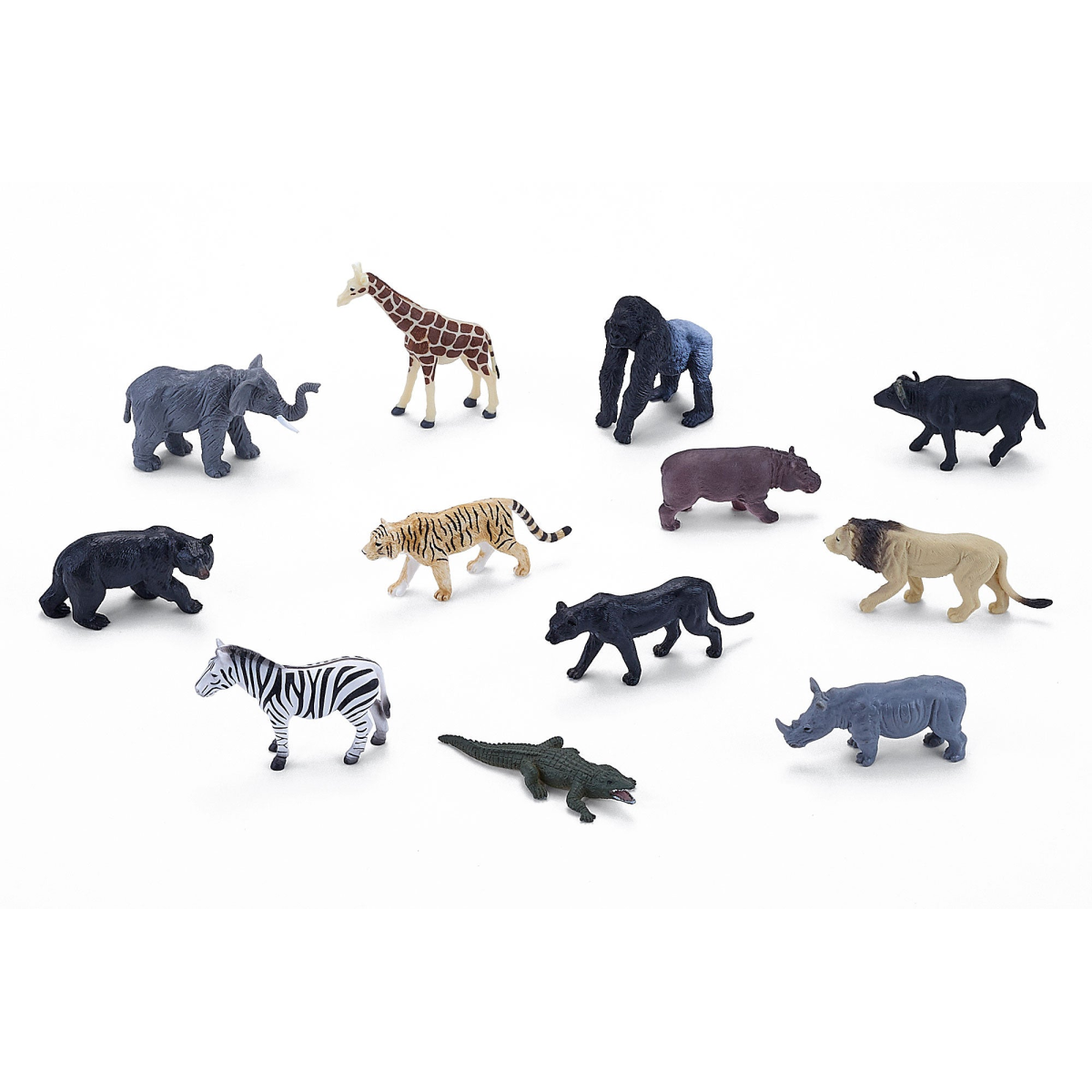MOJO Mini African Wildlife Figures Playset – 12-Piece Mini Worlds Tube Set