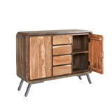 Aspen Large Hand-Crafted Sideboard with Cupboards & Drawers – Retro-Style Dining Room Storage