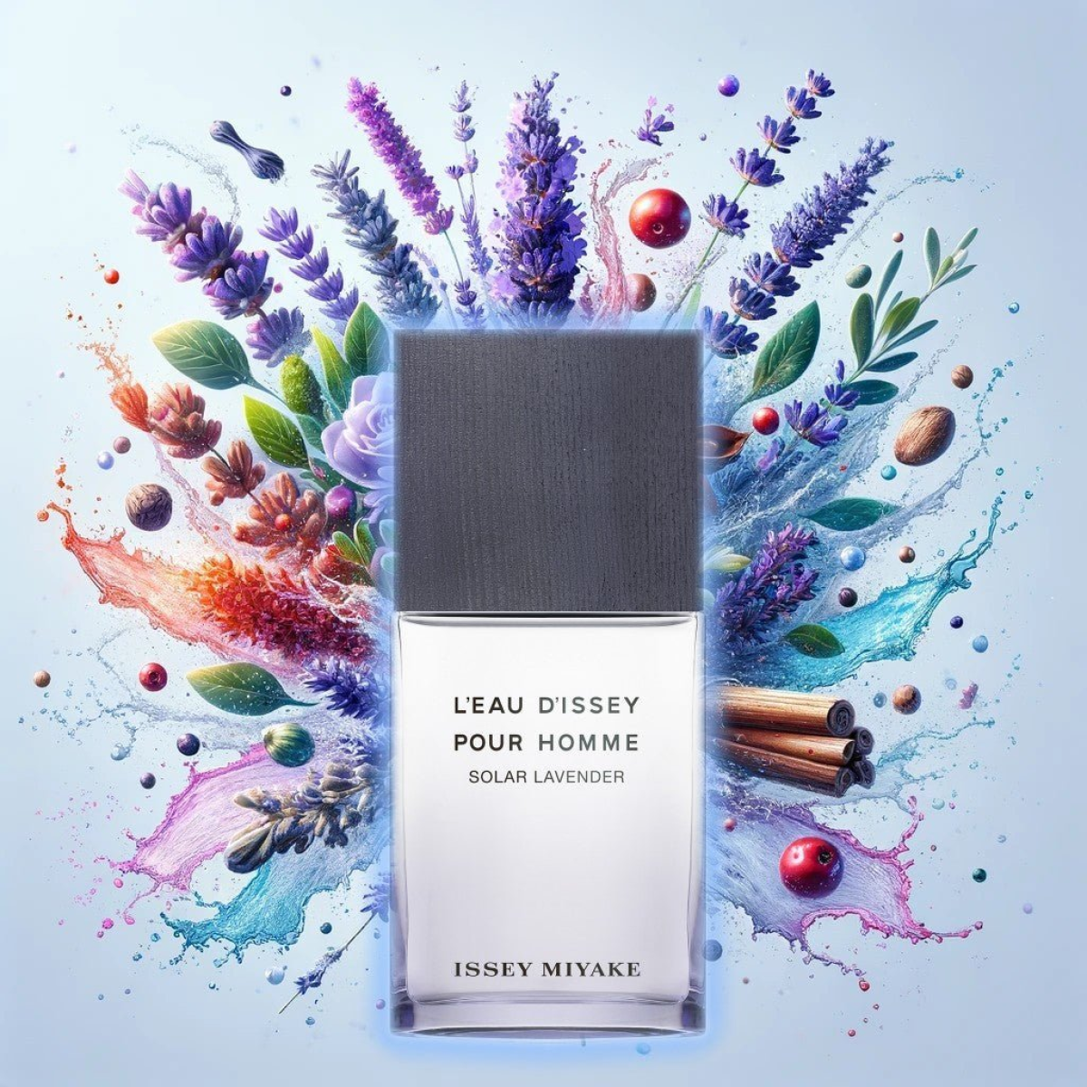 Issey Miyake Solar Lavender Eau de Toilette Spray 100ml – Aromatic, Fresh & Citrus Fragrance, Unisex