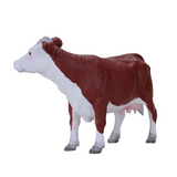 Mojo Fun Hereford Cow Toy – Realistic Hand-Painted Farm Animal Figure