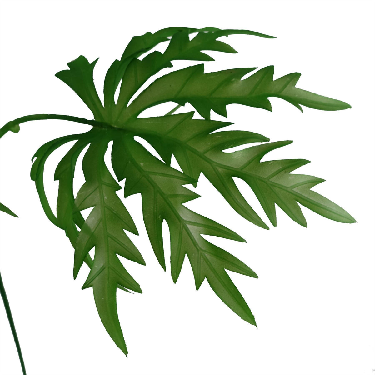 Leaf Pack of 6 Artificial Foliage Leaf Stems with Wired Shapable Stems – Home Decor Greenery, 85cm