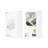 WYEFLUX 10.5W USB-A Power Adapter with 2.1A Output – Wide Voltage Mains Charger, White