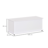 White Storage Chest with Lid – Keepsake, Blanket Box & Bench Seat, White