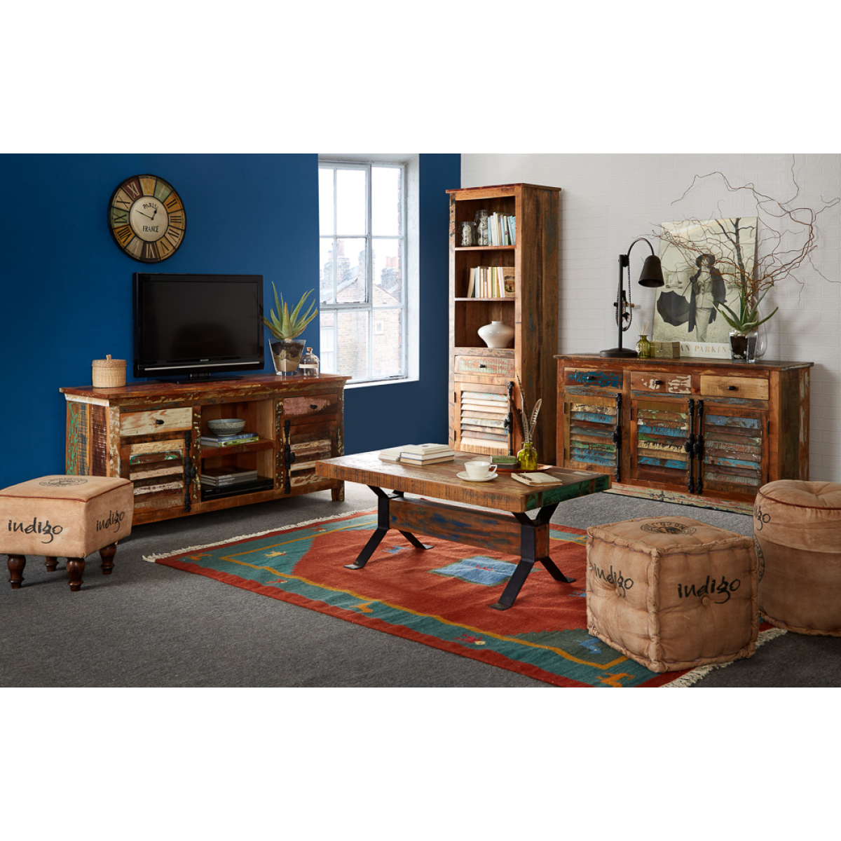 Coastal Coffee Table – Solid Reclaimed Wood, Hand Finished, Fully Assembled