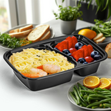 Vinsani 20 Pack Meal Prep Containers, 2 Compartments, 30oz with Airtight Lids – Microwave & Freezer Safe