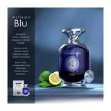 Anfar Artisan Blu - Extrait de Parfum 100ml – Fresh & Citrus, Spicy Fragrance for Men