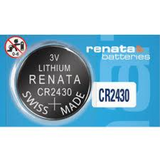 Renata CR2430 Lithium Watch Battery – Single Coin Cell Replacement Battery, 1 Piece