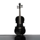 New 3/4 Acoustic Violin Set with Case, Bow & Rosin – Beginner Violin for Kids Aged 9-12, Black