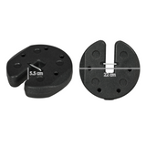Outsunny Set of 4 Gazebo Weights with Reinforced Pins and Carry Belt, 12kg Total – Canopy Anchors, Black