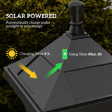 Outsunny 1.3m LED Garden Lamp Post, IP44