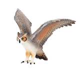 Mojo Great Horned Owl Figurine – Realistic Bird of Prey Toy