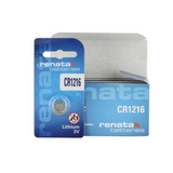 Renata CR1216 3V Lithium Coin Cell Battery – 25mAh Button Top Watch Battery, 10 Year Shelf Life