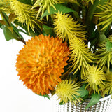 Artificial Yellow Callistemon Bottle Brush Stems, Pack of 6 – 55cm Wired Faux Flowers
