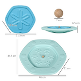 ZONEKIZ 2-in-1 Kids Balance Board with Ball Game – Wobble Board for Balance and Coordination, Blue
