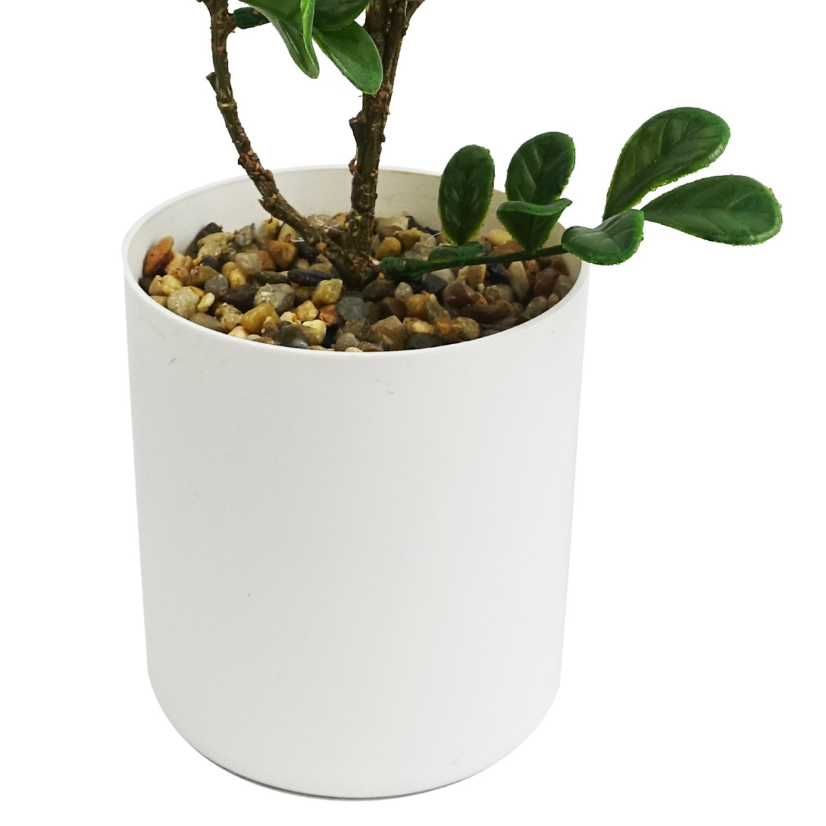 Leaf 45cm Artificial Aglaia Odorata Bonsai Ficus Tree with Decorative Gravel Pot – Wired Stems for Home & Office