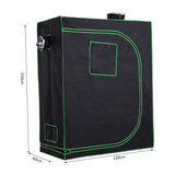 Outsunny Hydroponic Grow Tent with Reflective Mylar Lining & Floor Tray – 120L x 60W x 150H cm