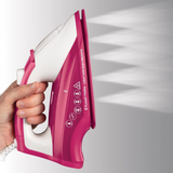 Russell Hobbs Light and Easy Brights Steam Iron 26486 with Fabric Softener Infused Soleplate – Lightweight, Berry