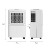 HOMCOM 12L/Day Compact Dehumidifier with Humidity Indicator Light – Fight Damp & Condensation in Small Rooms