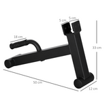 SPORTNOW Deadlift Barbell Jack with Non-Slip Handle, 200kg Capacity – Lifter for Loading Weight Plates, Black