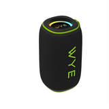 WYE 15W High Fidelity Wireless Bluetooth Speaker with RGB Lighting and IPX6 Waterproofing – Portable Hi-Fi Sound, Black