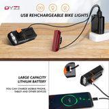 DYZI XRAY-3000 USB Rechargeable Front Bike Light with 3 CREE LEDs & Built-In Power Bank – Daytime Visibility
