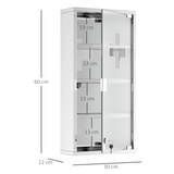 HOMCOM LED Illuminated Bathroom Infrared Sensor Mirror Dustproof 60 80x4CM