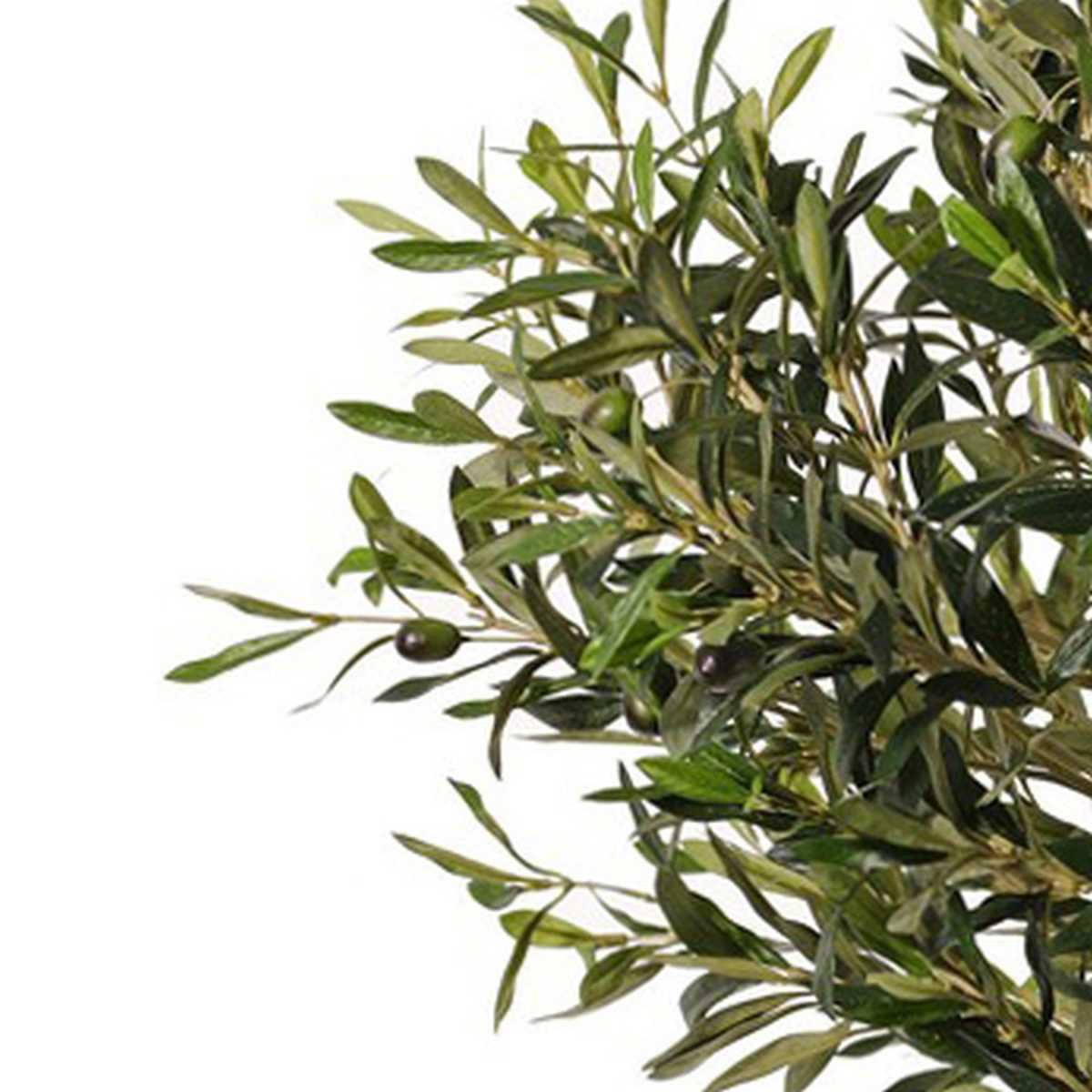 Leaf 90cm Deluxe Artificial Olive Tree in Black Pot with Wired Stems – Realistic Indoor Tree for Home & Office