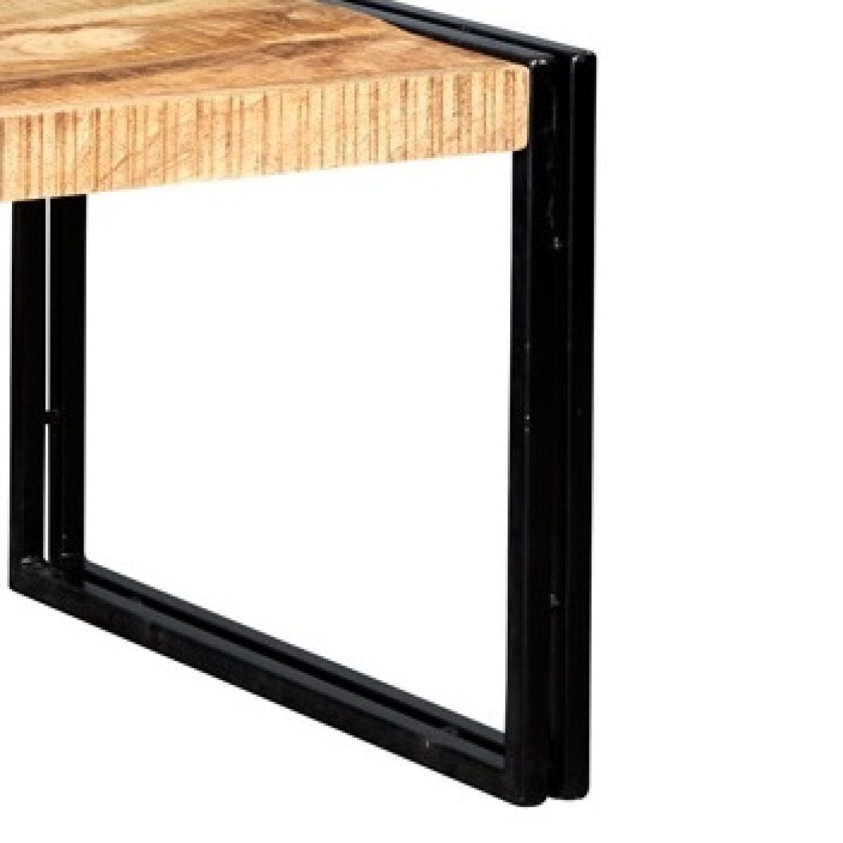 Cosmo Industrial Large Coffee Table – Solid Mango Wood & Reclaimed Metal