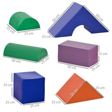 11-Piece Kids Soft Foam Puzzle Play Blocks Set – Learning Toddler Activity Toy in Mixed Shapes and Colours