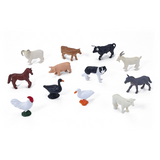 MOJO Mini Farm Animal Figures Playset – 12-Piece Mini Worlds Tube Set