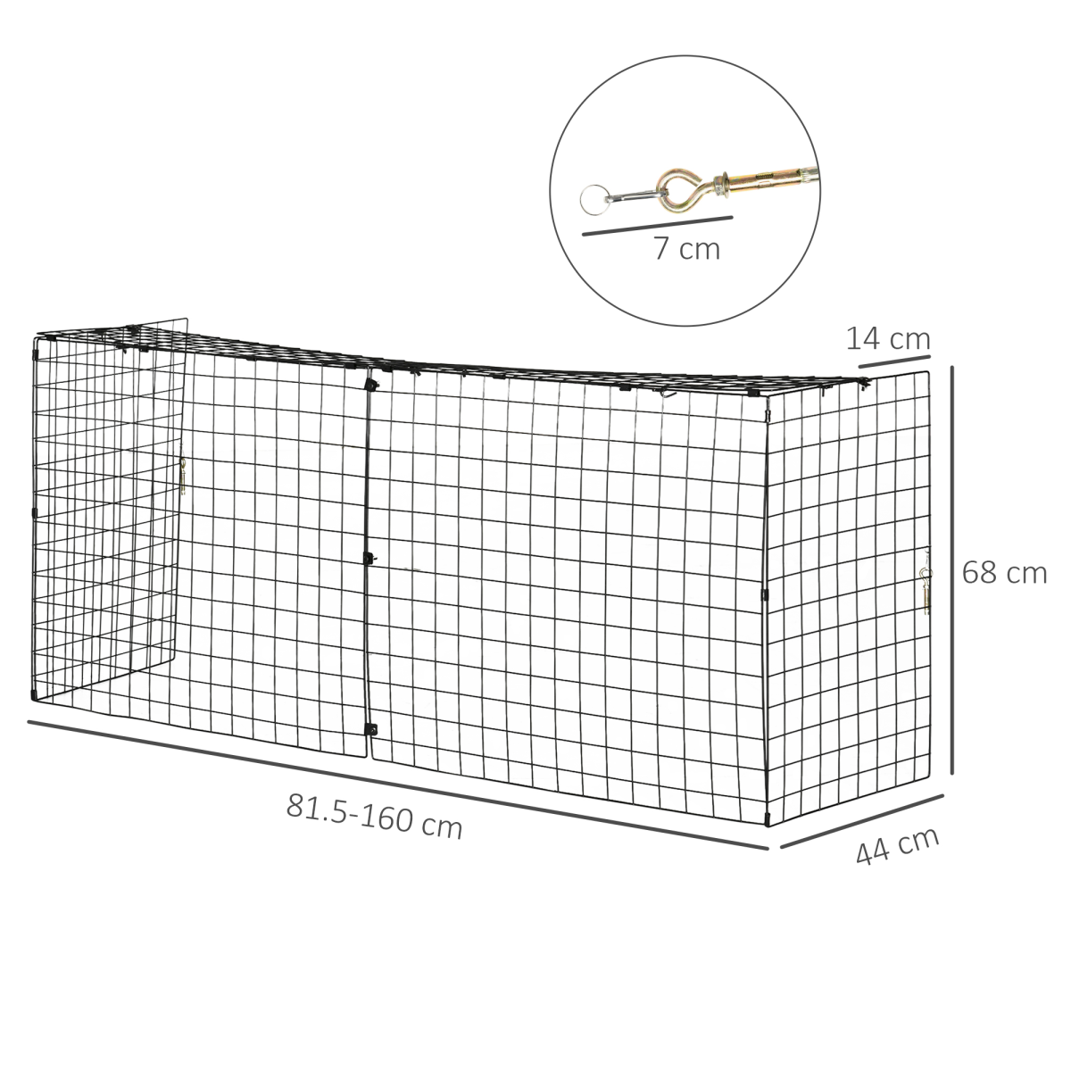 HOMCOM Extendable Fireguard Screen – Sturdy Fire Safety Guard for Children and Pets, Black