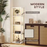 4-Tier Display Shelf LED Floor Lamp, 3000K Warm White