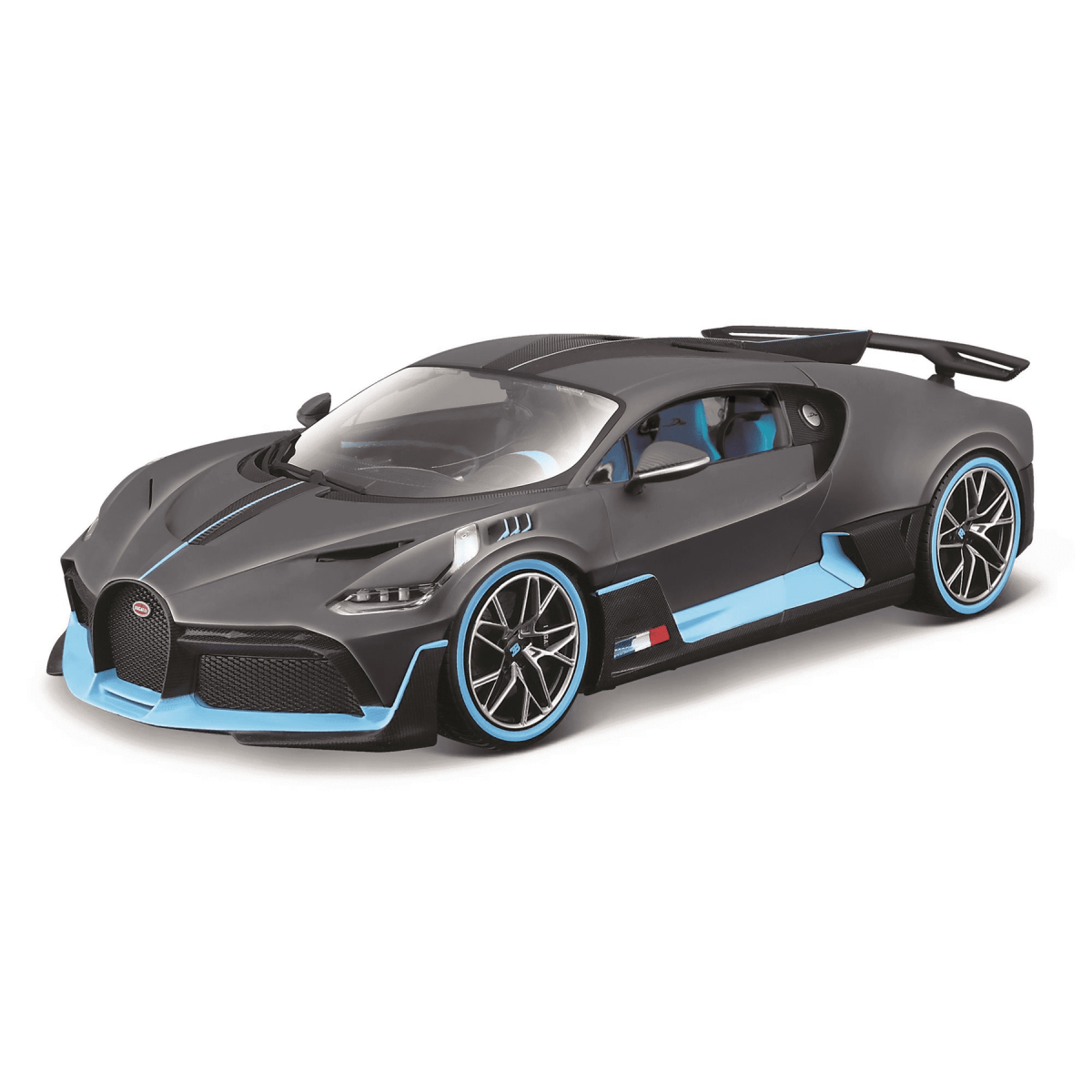 Burago 1:18 Scale Bugatti Divo Diecast Model Car (18-11045) – Collectable Replica, Grey/Blue