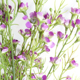 100cm Artificial Foliage with Small Flowers – Purple