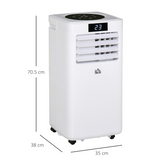 HOMCOM 10000 BTU Portable Air Conditioner with Remote, 4 Modes & 24H Timer – Bedroom & Office Cooling
