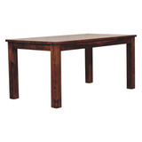 Artisan Furniture Solid Sheesham Wood Tula Dining Table – Chestnut Finish, Dark Brown