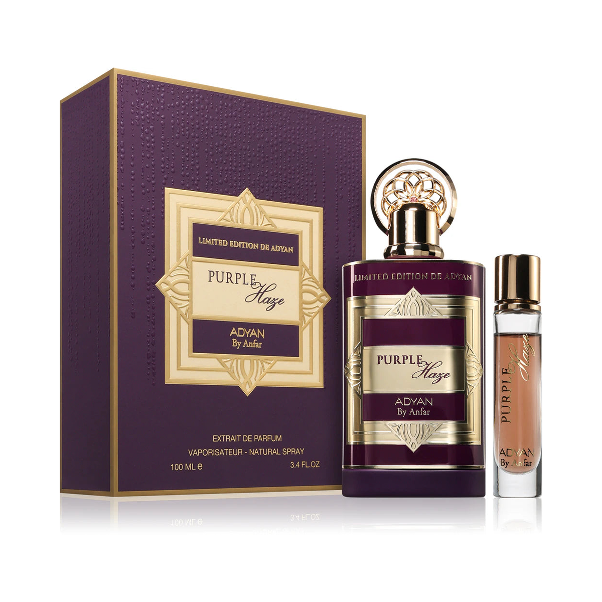 Adyan Purple Haze Extrait de Parfum 100ml – Floral, Fresh & Citrus Fragrance, Unisex
