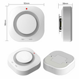 Smoke Alarm 2 Pack – Photoelectric Battery-Operated Fire Protection Detectors with Sound & LED Warning