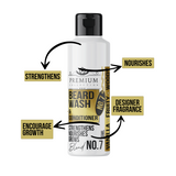 LIVFRAGRANCE Beard Wash & Conditioner Blend No.7 – Vanilla, Fruity & Woody Everyday Beard Care