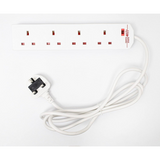 Daewoo 4 Socket Individually Switched Extension Lead with Neon Indicator – 2m Cable