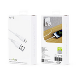 WYE USB-A to 8-Pin Fast Charging & Data Cable, 1m – 12W Charging Lead with High-Speed Data Transfer, White