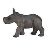 MojoFun Baby Rhino Standing Toy Figurine – Realistic Wildlife Model