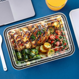 Vinsani 30 Pack Meal Prep Containers, 1 Compartment, 28oz with Airtight Lids – Microwave & Freezer Safe