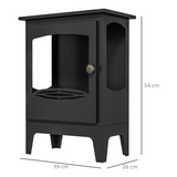 HOMCOM Freestanding Bioethanol Fireplace Stove with 1.2L Tank – No Chimney Needed, Smoke-Free Flames
