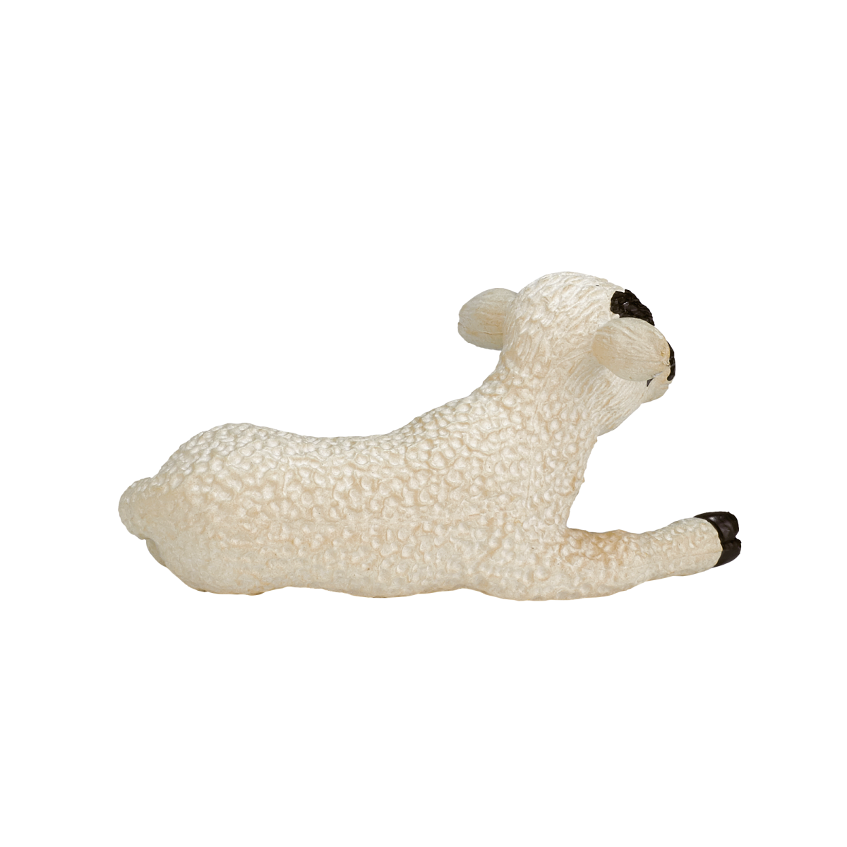 Mojo Black-Faced Lamb Lying Down Figure – Realistic Farm Animal Toy