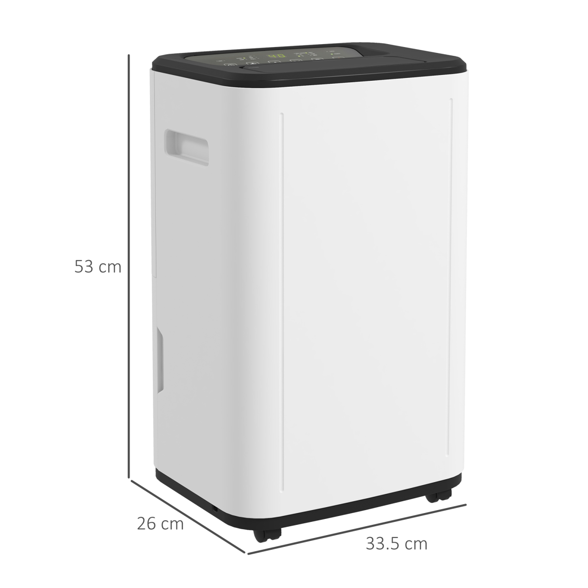 HOMCOM 20L/Day Portable Quiet Dehumidifier with 6L Tank, 24H Timer & Laundry Mode – Home Moisture Control