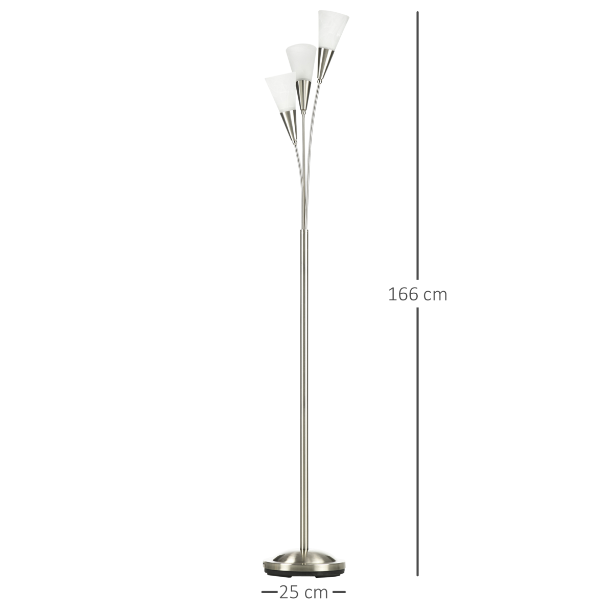 Modern 3-Light Uplighter Floor Lamp